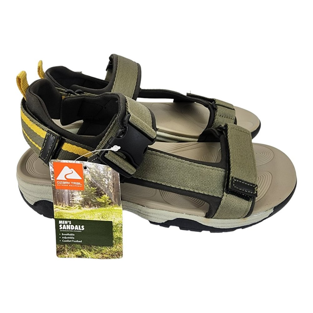 Ozark Trail Men's Outdoor Trek Ankle Strap Adjust Sandals Size 11, 12, 13 - Picture 2 of 7